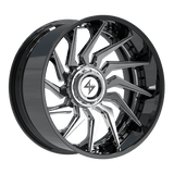 SENTALI BFX BFX4 Gloss Black Lip / Chrome Centre 24x12 6x135/6x139.7 Wheels | Offset: -44 | Backspace: nan | Bore: 106.1
