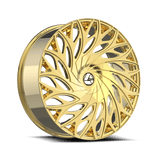 AZARA AZA-525NG Nano� Gold 20x8.5 5x112/5x114.3 Wheels | Offset: 35 | Backspace: 6.25 | Bore: 74.1