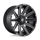 Fuel D616 MATTE BLACK MILLED 22x12 5x114.3/5x127 Wheels | Offset: -44 | Backspace: 4.77 | Bore: 78.1