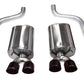 Corsa 2009-2013 Chevrolet Corvette C6 6.2L V8 Black Sport Axle-Back Exhaust