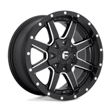 Fuel MATTE BLACK MILLED D538 22x12 8x165.1 Wheels