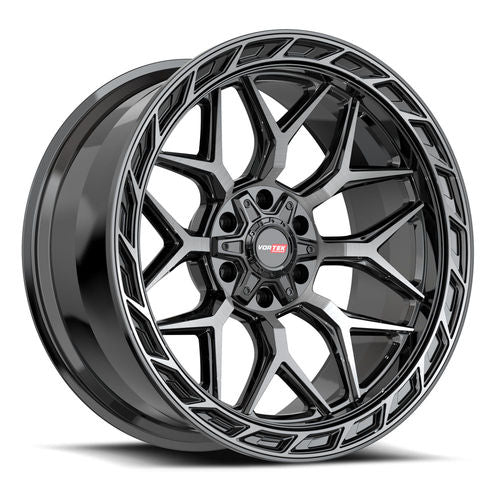 <li>Brand: VORTEK</li><li>Model: VRP-504BDCDT</li><li>Finish: Black Diamond Cut W/ Dark Tint</li><li>Size: 22x10</li><li>Bolt Pattern: 6x135/6x139.7</li><li>Offset: -18</li><li>Backspace: 4.75</li><li>Bore: 106.1</li>