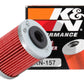 K&N Oil Filter 1.625in OD x 2.063in H for 99-07 KTM 250/400/450/520/525/540/625/660/690 (2nd Filter)