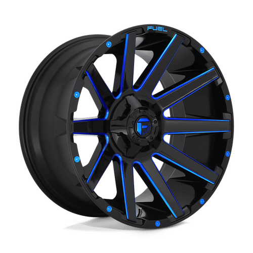 Fuel D644 GLOSS BLACK BLUE TINTED CLEAR 20x9 5x139.7/5x150 Wheels | Offset: 20 | Backspace: 5.79 | Bore: 110.1