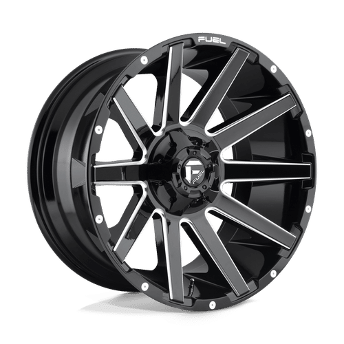 <li>Brand: Fuel</li><li>Model: D615</li><li>Finish: GLOSS BLACK MILLED</li><li>Size: 24x12</li><li>Bolt Pattern: 5x127/5x139.7</li><li>Offset: -44</li><li>Backspace: 4.77</li><li>Bore: 87.1</li>