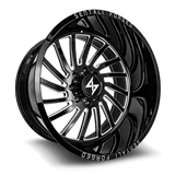 Sentali Forged SF1BM Gloss Black Milled Right 22x12 6x139.7 Wheels | Offset: -44 | Backspace: 4.75 | Bore: nan