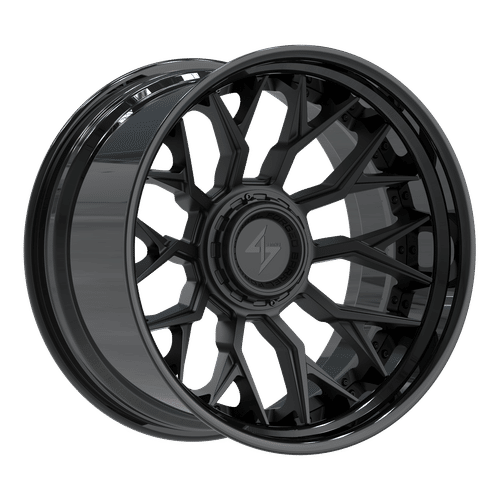 SENTALI BFX BFX2 Gloss Black Lip / Matte Black Centre 22x12 5x127/5x139.7 Wheels | Offset: -44 | Backspace: nan | Bore: 78.1