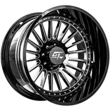 GT OFFROAD Gloss Black Milled Strike Gloss Black Milled 26x12 8x170 Wheels