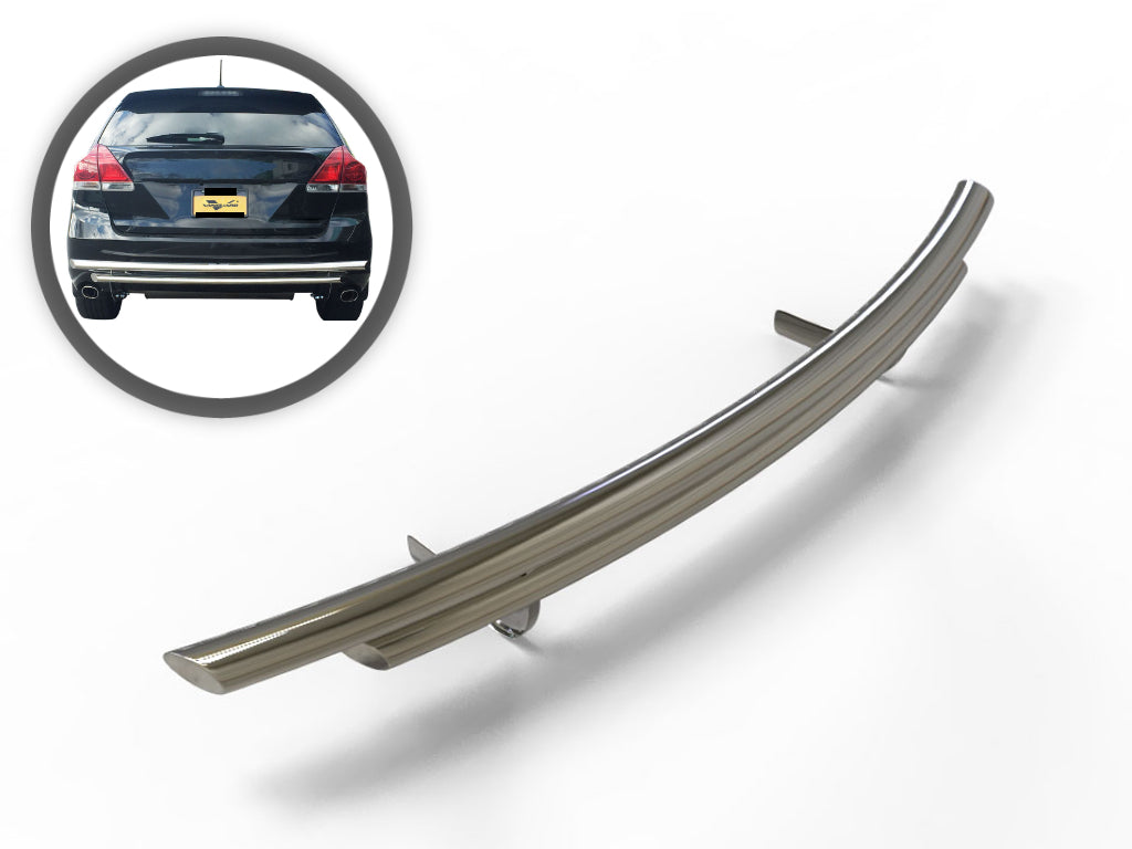 Vanguard Stainless Steel Rear Guards Rear Bumper Guards Bumper Guard for 2014-2024 infiniti qx80 nan
