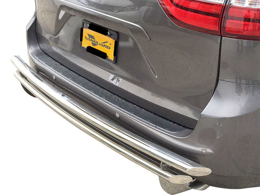 Vanguard Stainless Steel Rear Guards Rear Bumper Guards Bumper Guard for 2004-2020 toyota sienna nan