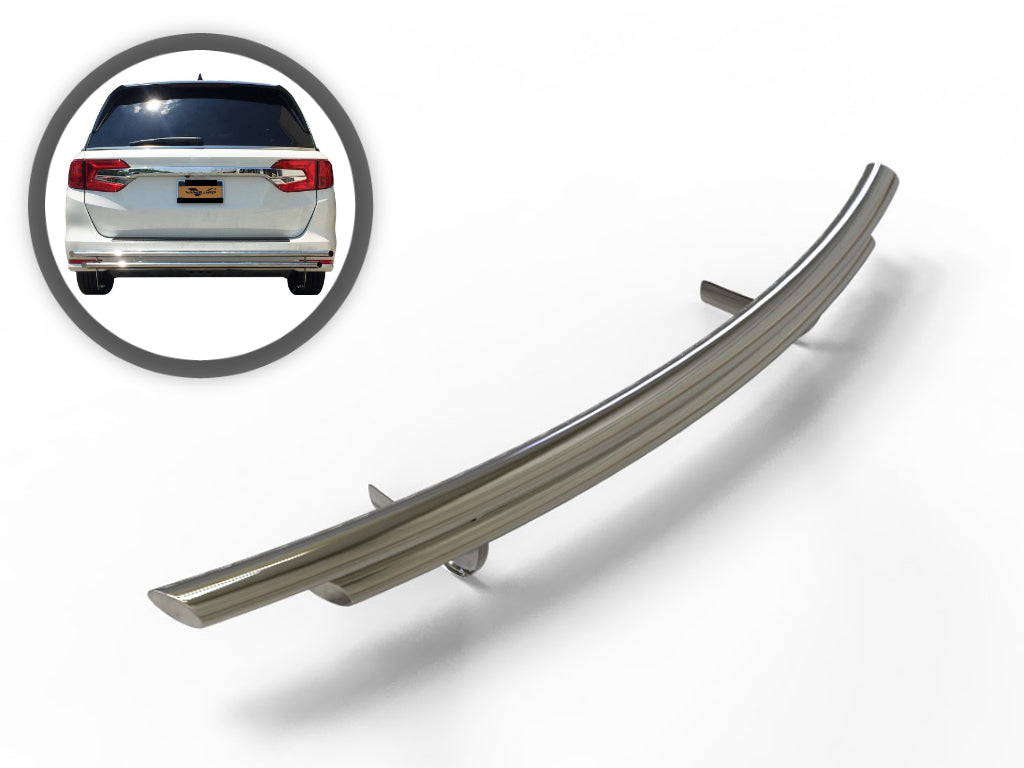 Vanguard Stainless Steel Rear Guards Rear Bumper Guards Bumper Guard for 2018-2024 honda odyssey nan