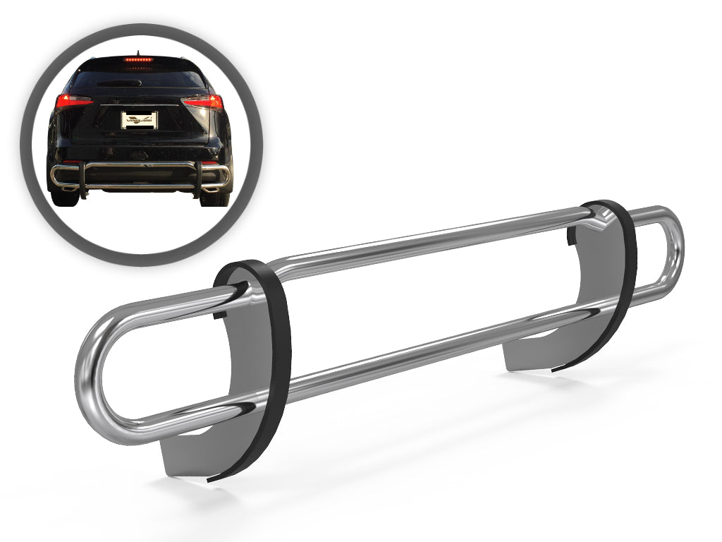 Vanguard Stainless Steel Rear Guards Rear Bumper Guards Bumper Guard for 2015-2017 lexus nx200t nan