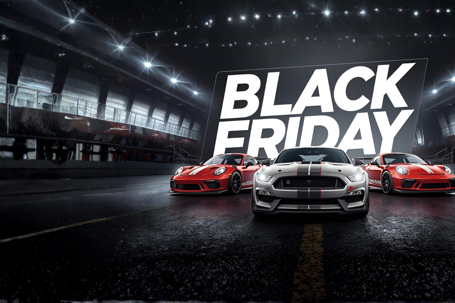Aftermarket Car Parts Black Friday banner with 10% off sitewide promotion