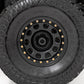 Steel Simulated Bead Lock Wheel | Black | 17x9 | 6x5.5 | 4.25 Bore | -12