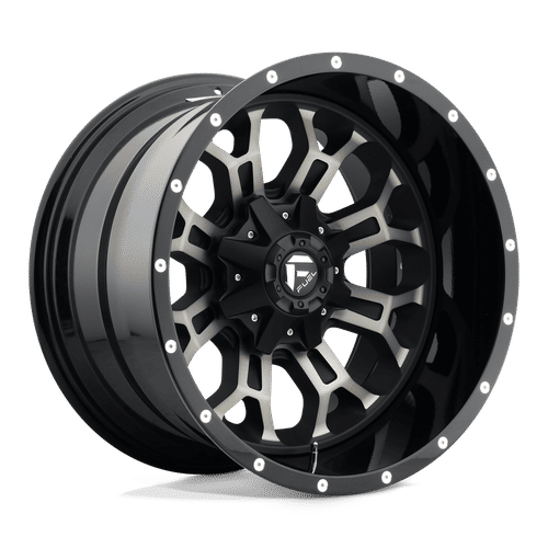 Fuel D561 GLOSS MACHINED DOUBLE DARK TINT 20x9 5x139.7/5x150 Wheels | Offset: 20 | Backspace: 5.79 | Bore: 110.1