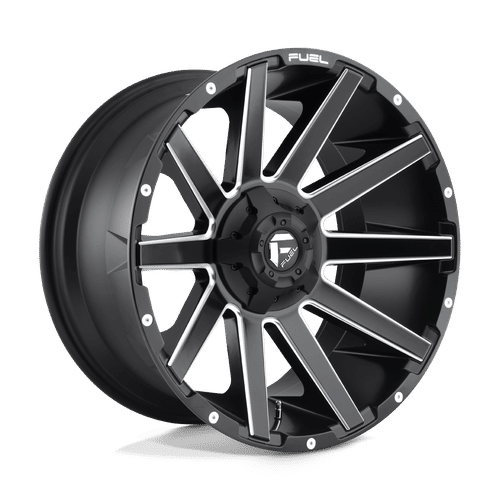 <li>Brand: Fuel</li><li>Model: D616</li><li>Finish: MATTE BLACK MILLED</li><li>Size: 22x12</li><li>Bolt Pattern: 5x114.3/5x127</li><li>Offset: -44</li><li>Backspace: 4.77</li><li>Bore: 78.1</li>