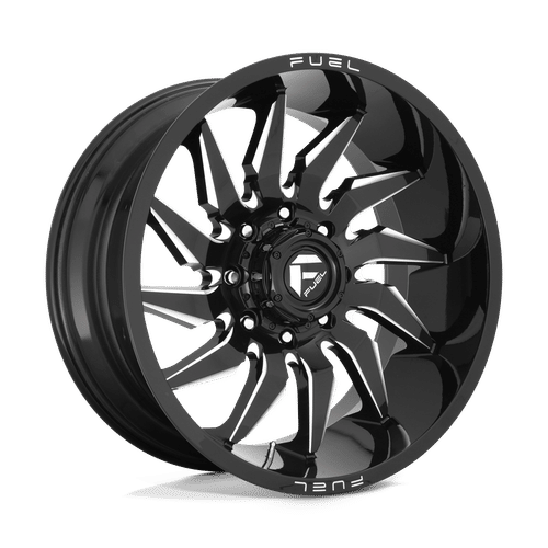 Fuel D744 GLOSS BLACK MILLED 20x10 5x139.7 Wheels | Offset: -18 | Backspace: 4.79 | Bore: 78.1