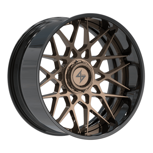 SENTALI BFX BFX5 Gloss Black Lip / Gloss Bronze Centre 22x10 8x165.1/8x170 Wheels | Offset: -24 | Backspace: nan | Bore: 125.2