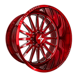 Sentali Forged Red Milled SF-2 22x12 8x180 Wheels