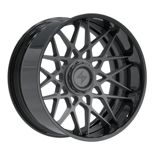 SENTALI BFX BFX5 Gloss Black Lip / Gun Metal Centre 22x12 8x165.1/8x180 Wheels | Offset: -44 | Backspace: nan | Bore: 125.2